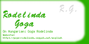 rodelinda goga business card